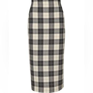 NWT Baum und Pferdgarten checked midi pencil straight skirt